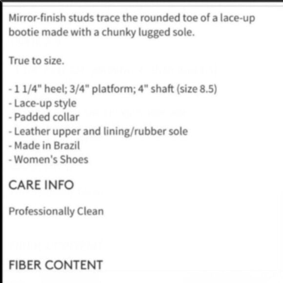 Schutz Ariabelle Lug Sole Booties 8.5 rhinestone detail - Picture 6 of 14